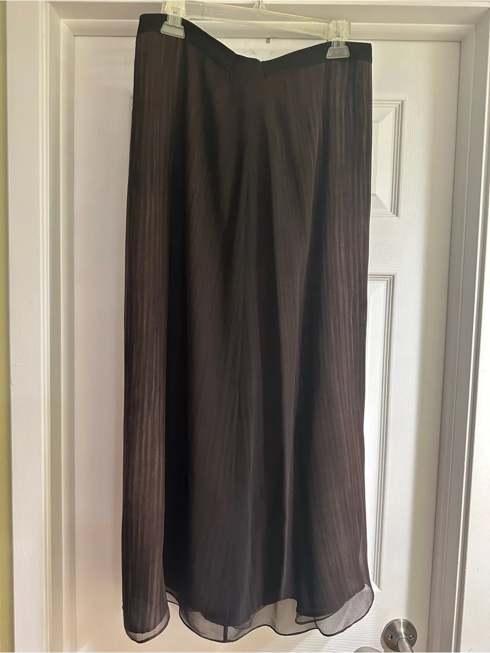 Ellen Tracy Chocolate Brown Maxi Skirt